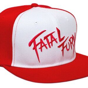 Fatal Fury Hat Embroidered Flat brim Terry Bogard Red Cap Andy King of Fighters